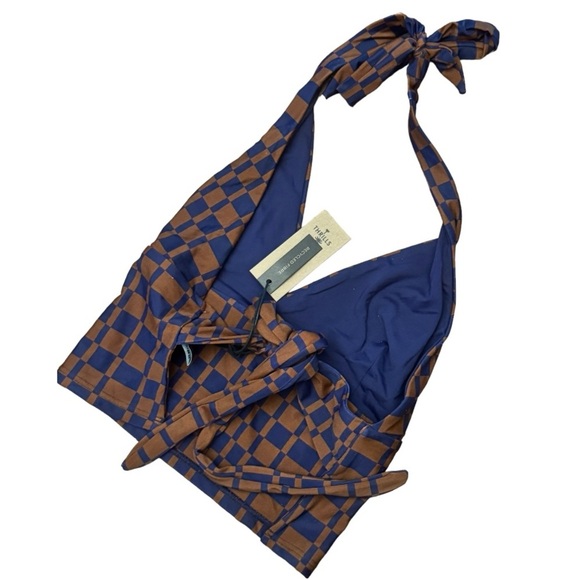 Thrills Revel Halter Tank Bikini Top nwt - Picture 4 of 6